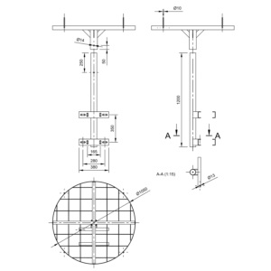 GÓLYAFÉSZEKTARTÓ UNIVERZÁLIS (1210)