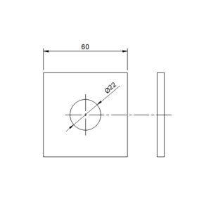 LAPOS ALÁTÉT átm22mm (147)