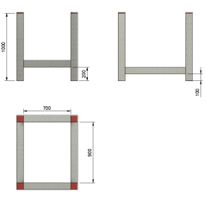 5.KALODA MŰANYAG CSÖVEK TÁROLÁSÁRA 1000MM (1597)