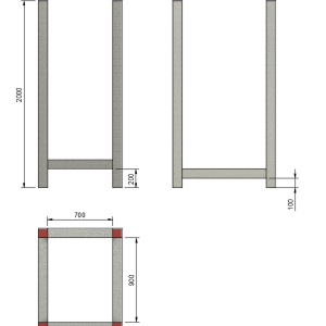 6.KALODA MŰANYAG CSÖVEK TÁROLÁSÁRA 2000MM (1598)