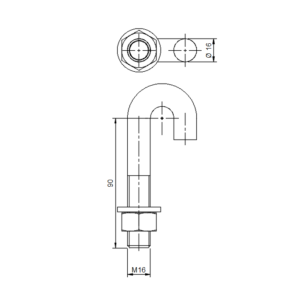 KAMPÓS CSAVAR  90 mm (159)