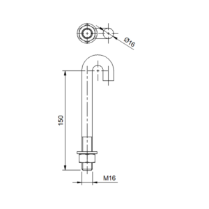 KAMPÓS CSAVAR 150mm (161)