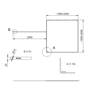 KERETFÖLDELÉS 2x2m K2x2 (228)