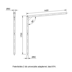 LÁMPAKAR ACÉL C21 1,7/1,3 vasbetonra (568)