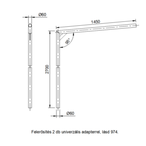 LÁMPAKAR ACÉL D21 2,7/1,3 (576)