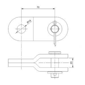 VILLÁS KÖZDARAB 70mm KÖF (813)