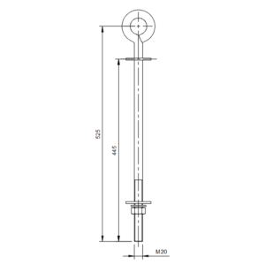 FESZ.GYŰR.CSAVAR M20x445 (982)
