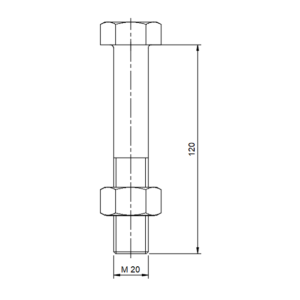 FESZÍTŐCSAVAR FCS-20 M20x120 (99)