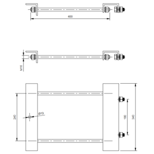 FELERŐSÍTŐ VAS, HAJTÁS, B-12-400,800-ra (2118)