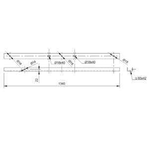 Biztosító aljzat tartószerkezet B12/13 oszlopra (1198)