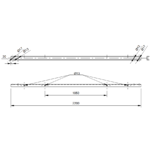 SZEKRÉNYTARTÓ ( U VAS ) (1321)