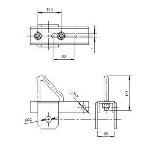 FESZÍTŐ SZERELVÉNY FELER.SZERK. KENGYELCSAVARRAL/H (1156)
