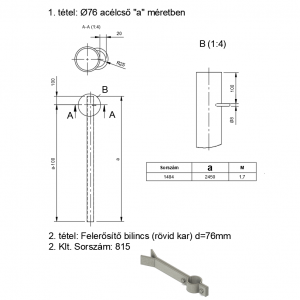 FALI TARTÓ TF-1 1,7 M (1484)