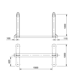 1.KALODA FAO. TÁROLÁSÁRA ELVÁLASZTÓ NÉLKÜL 1000MM (1593)