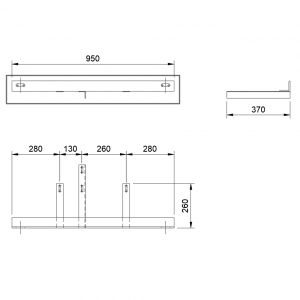SZEKRÉNYTARTÓ VASSZERK. 2 törzsű (1737)